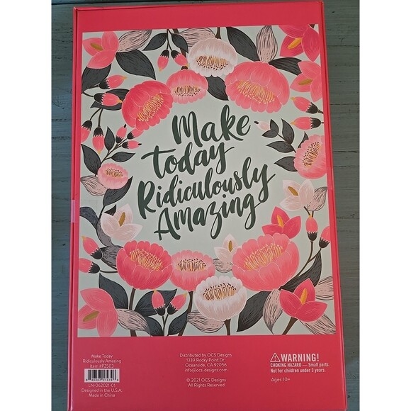 OCS Designs Jigsaw Puzzle 1000 Piece Flowers Make Today Ridiculously Amazing - Picture 2 of 6